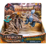 Spin Master Drachenzähmen leicht gemacht Drachenkampf Spielset - Fleischklops mit Katapult, Spielfigur 