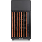 Thermaltake TR300 WS Black, Tower-Gehäuse schwarz/holz, Tempered Glass