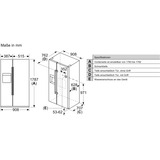 Bosch KAD93ABEP Serie 6, Side-by-Side schwarz