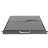 Digitus Modulare HD LCD KVM Konsole mit 17" TFT 16 Port HDMI, KVM-Switch schwarz, deutsches Tastaturlayout, 16 Port HDMI KVM-Switch, Touchpad