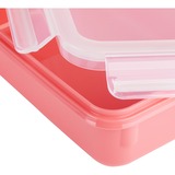 Emsa CLIP & CLOSE Color Frischhaltedose 2,2 Liter koralle/transparent, rechteckig, mit Deckel
