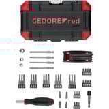 GEDORE red Adventskalender 2025, Werkzeug-Set schwarz/rot, 51-teilig, 1/4"