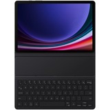 SAMSUNG Book Cover Keyboard Slim, Tablethülle schwarz, Samsung Galaxy Tab S9