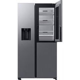 SAMSUNG RH68B8541S9/EG, Side-by-Side edelstahl/silber, Food Showcase Tür, Smart Conversion, Wassertank