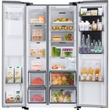 SAMSUNG RH68B8541S9/EG, Side-by-Side edelstahl/silber, Food Showcase Tür, Smart Conversion, Wassertank