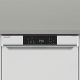 SHARP QW-NA1CU47DW-DE  , Spülmaschine weiß/edelstahl, 60 cm
