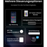 SwitchBot Floor Lamp smarte Stehlampe, LED-Lampe schwarz