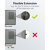goobay Ultra High-Speed HDMI-Flexiadapter, Kabel schwarz/gold