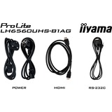 iiyama ProLite LH6560UHS-B1AG, Public Display schwarz (matt), UltraHD/4K, VA, Lautsprecher