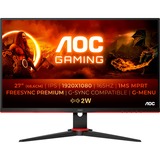 AOC 27G2SPAE, Gaming-Monitor 68 cm (27 Zoll), schwarz/rot, FullHD, IPS, Adaptive-Sync, 165Hz Panel