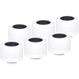 Alphacool Eiszapfen PRO 16mm HardTube Fitting G1/4 - White, Verbindung weiß, 6er Set