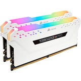 Corsair DIMM 16 GB DDR4-3600 (2x 8 GB) Dual-Kit, Arbeitsspeicher weiß, CMW16GX4M2D3600C18W, Vengeance RGB PRO, INTEL XMP