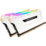 Corsair DIMM 16 GB DDR4-3600 (2x 8 GB) Dual-Kit, Arbeitsspeicher weiß, CMW16GX4M2D3600C18W, Vengeance RGB PRO, INTEL XMP