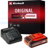 EINHELL PLUS Power-X-Change Starter-Kit, 18Volt 4Ah, Set schwarz/rot, PLUS Akku + Ladegerät