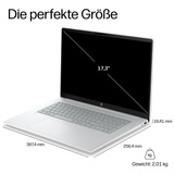 HP Omnibook 3 17-dp0058ng, Notebook silber, AMD Ryzen 5 40, AMD Radeon 610M, 16 GB LPDDR5, 512 GB (512 GB SSD), ohne Betriebssystem