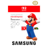 Samsung Nintendo Switch 2 microSD Express Card 256 GB, Speicherkarte im Mario-Design