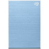 Seagate One Touch mit Kennwort 1 TB, Externe Festplatte hellblau, Micro-USB-B 3.2 Gen 1 (5 Gbit/s)