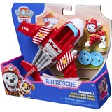 Spin Master Paw Patrol Air Rescue - Marshalls Feuerwehrflugzeug mit Geschoss-Abwurf und Marshall Spielfigur , Spielfahrzeug 