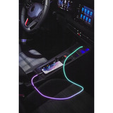 Ansmann USB-A auf USB Typ-C Kabel schwarz/transparent, 1 Meter, mit LED 