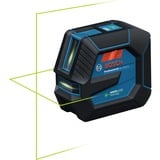 Bosch Professional Linienlaser GLL 20-22 G Professional blau/schwarz, Li-Ion-Akku 3,0Ah, grüne Laserlinien, inkl. Universalhalter LB 10, Koffer