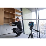 Bosch Professional Linienlaser GLL 20-22 G Professional blau/schwarz, Li-Ion-Akku 3,0Ah, grüne Laserlinien, inkl. Universalhalter LB 10, Koffer
