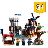LEGO 31120 Creator Mittelalterliche Burg, Konstruktionsspielzeug 3-in-1 Set mit Drachen Figur