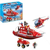 PLAYMOBIL 9503 City Action Feuerwehr Mega-Set mit Unterwassermotor, Konstruktionsspielzeug