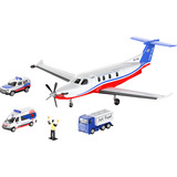 SIKU SUPER Pilatus PC-12 Pro "Flying Doctors" mit Zubehör, Modellfahrzeug 