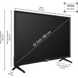 Telefunken XH32SO550SD, LED-Fernseher 80 cm (32 Zoll), schwarz, WXGA, Tripple-Tuner, DVD-Player