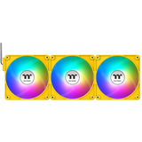 Thermaltake CT140 EX Reverse ARGB Sync PC Cooling Fan Bumblebee, Gehäuselüfter gelb, 3er-Pack, 140 mm