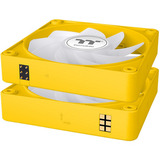 Thermaltake CT140 EX Reverse ARGB Sync PC Cooling Fan Bumblebee, Gehäuselüfter gelb, 3er-Pack, 140 mm