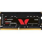 Verbatim SO-DIMM 16 GB DDR4-3200, Arbeitsspeicher schwarz, 30110