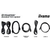 iiyama G-Master GOB2701QSC-B1 OLED, Gaming-Monitor 68.6 cm (27 Zoll), schwarz, QHD, HDMI, DP, USB-Hub, 280Hz Panel