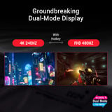 ASUS ROG Swift OLED PG27UCWM, Gaming-Monitor 67.3 cm (26.5 Zoll), schwarz, UltraHD/4K, Dual Mode, USB-C, DP, HDMI, 240Hz Panel