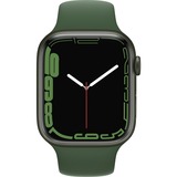 Apple Watch Series 7, Smartwatch grün/grün, 45 mm, Sportarmband, Aluminium-Gehäuse