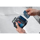 Bosch Professional Linienlaser GLL 80-33 G Professional blau/schwarz, Li-Ion-Akku 3,0Ah, grüne Laserlinien, inkl. Universalhalter LB 10, Deckenklemme DK 20