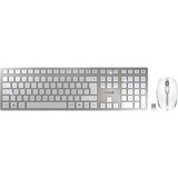 CHERRY DW 9100 SLIM, Desktop-Set weiß/silber, FR-Layout, SX-Scherentechnologie