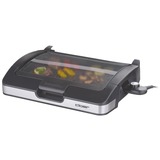 Cloer OUTDOOR-BARBECUE-GRILL 6725, Elektrogrill schwarz/silber, 2.200 Watt