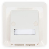 Digitus FTTH Glasfaser Unterputz-Wandanschlussdose, 2 Ports weiß, für SC- und LC-Adapter