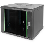 Digitus Wandgehäuse Unique Serie - 600x600 mm (BxT), IT-Schrank schwarz, 9 Höheneinheiten