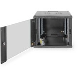 Digitus Wandgehäuse Unique Serie - 600x600 mm (BxT), IT-Schrank schwarz, 9 Höheneinheiten