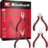 EINHELL Elektronikzangen-Set, 4-teilig schwarz/rot, 115 / 120 / 130 mm