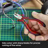 EINHELL Elektronikzangen-Set, 4-teilig schwarz/rot, 115 / 120 / 130 mm