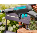 GARDENA Akku-Mitteldruckreiniger AquaClean 24/18V P4A Premium Ready-To-Use Set grau/türkis, Li-Ion Akku 2,5Ah P4A, POWER FOR ALL ALLIANCE