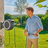 GARDENA Akku-Wand-Schlauchbox PowerRoll XXL 18V P4A solo, 40 Meter, Schlauchtrommel grau/weiß, ohne Akku und Ladegerät, POWER FOR ALL ALLIANCE