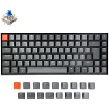 Keychron K2 Version 2, Gaming-Tastatur schwarz/grau, DE-Layout, Gateron Blue, Hot-Swap