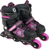 L.A. Sports Inline Skates Soft-Boot Stars Gr. 37-41, Inline-Skates pink/schwarz, verstellbar