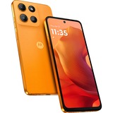 Motorola moto g15 128GB, Handy Sunrise Orange, Android 15, Kunstleder, 4 GB LPDDR4X