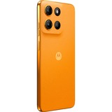 Motorola moto g15 128GB, Handy Sunrise Orange, Android 15, Kunstleder, 4 GB LPDDR4X
