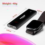 Patriot Transporter Lite SSD 1 TB, Externe SSD schwarz, USB-C 3.2 Gen 2 (10 Gbit/s)